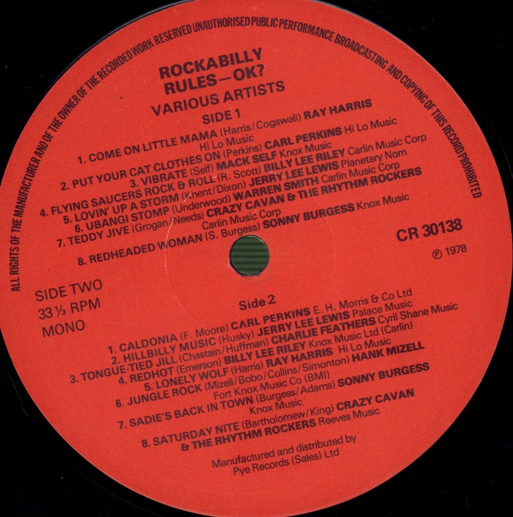 Various Artists - Rockabilly Rules OK? - Lp