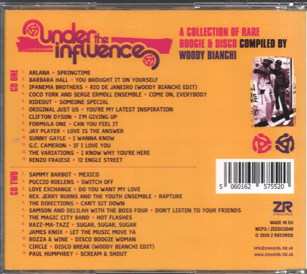 Various Artists - Under The Influence Volume Eight (A Collection Of Rare Boogie & Disco) - Double Cd