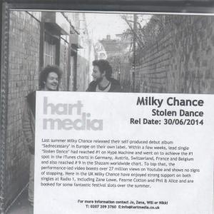 Milky Chance - Stolen Dance - Cdr