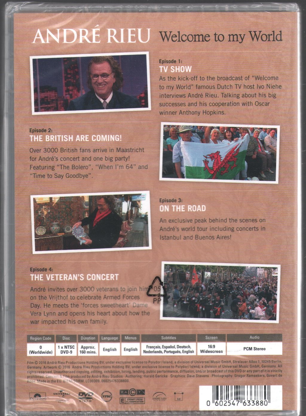 Andre Rieu - Welcome To My World - Dvd