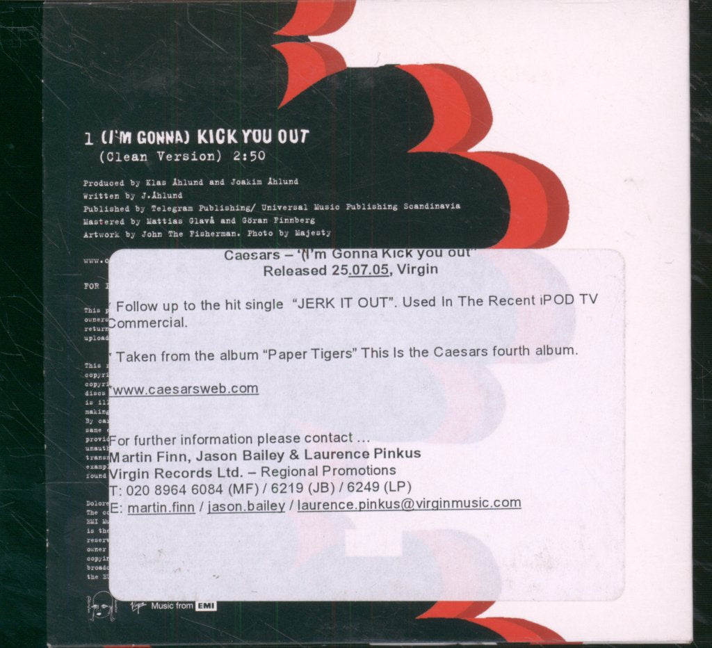 Caesars - (I'm Gonna) Kick You Out - Cd