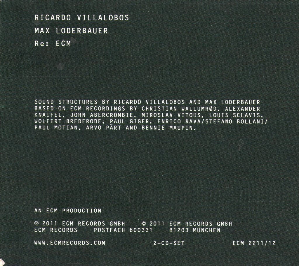 Ricardo Villalobos / Max Loderbauer - Re: ECM - Double Cd