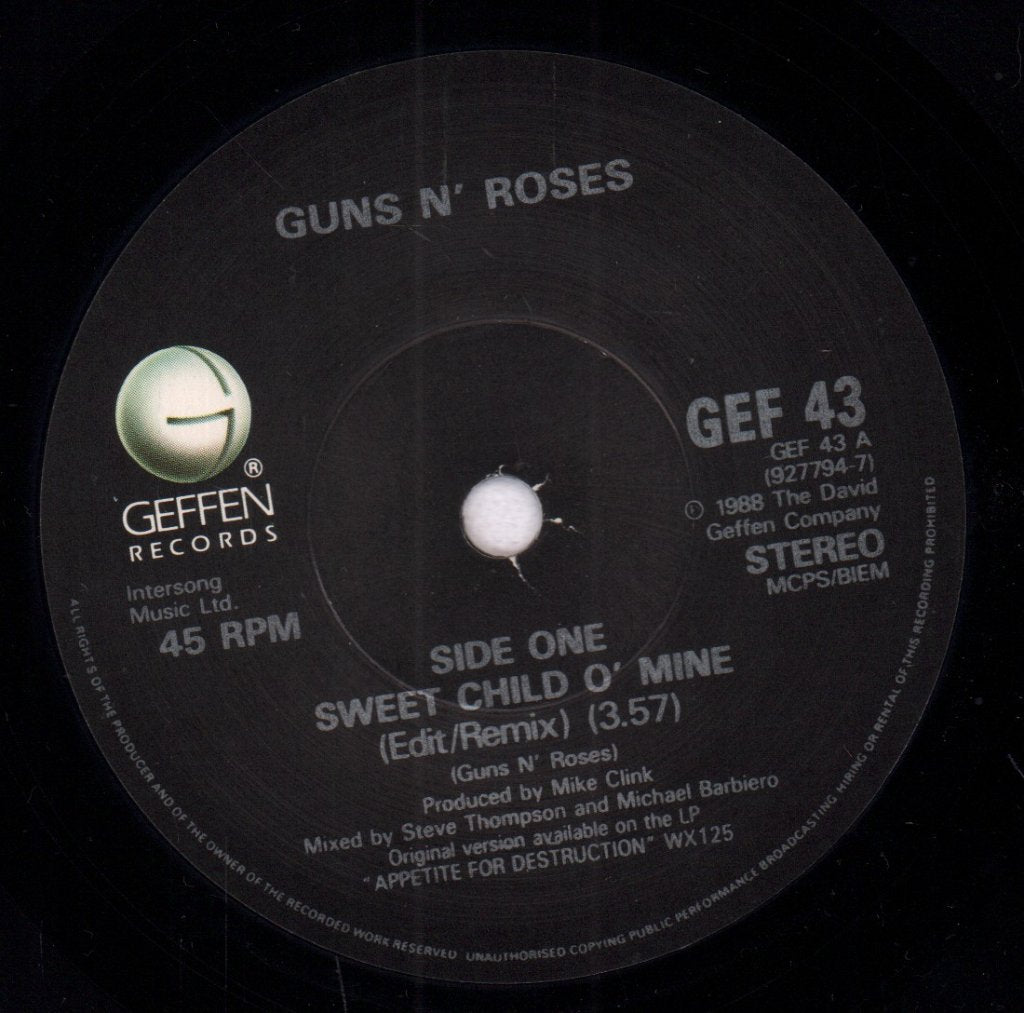 Guns N Roses - Sweet Child O Mine - 7 Inch