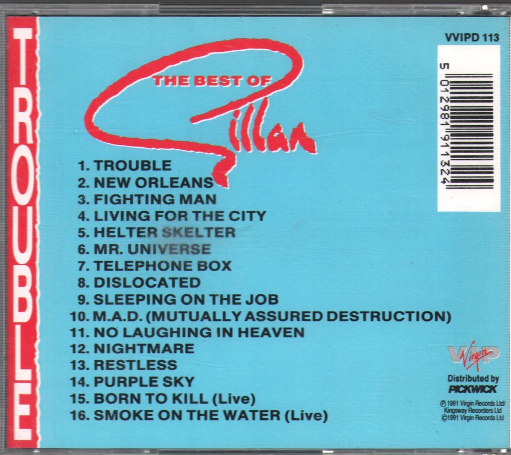 Gillan - Trouble - The Best Of Gillan - Cd