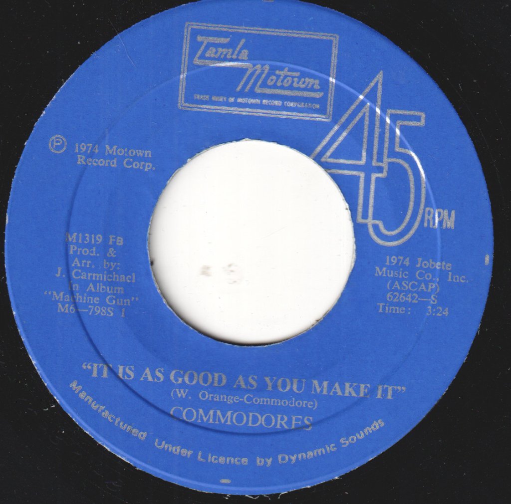 Commodores - I Feel Sanctified - 7 Inch