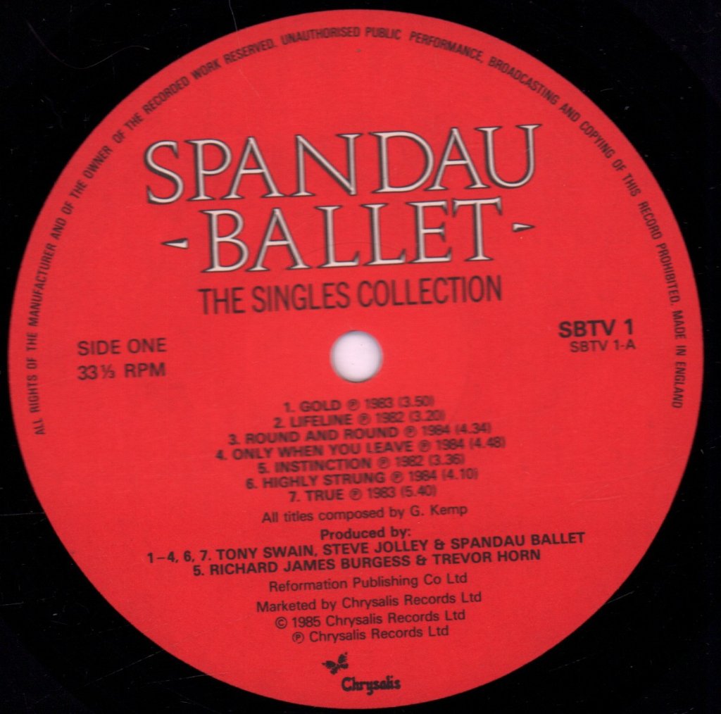 Spandau Ballet - Singles Collection - Lp