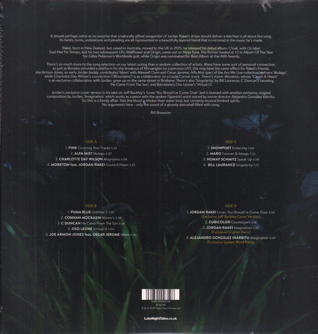 Jordan Rakei - Late Night Tales - Double Lp