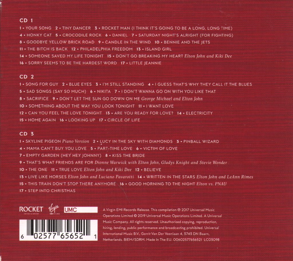 Elton John - Diamonds - Triple Cd