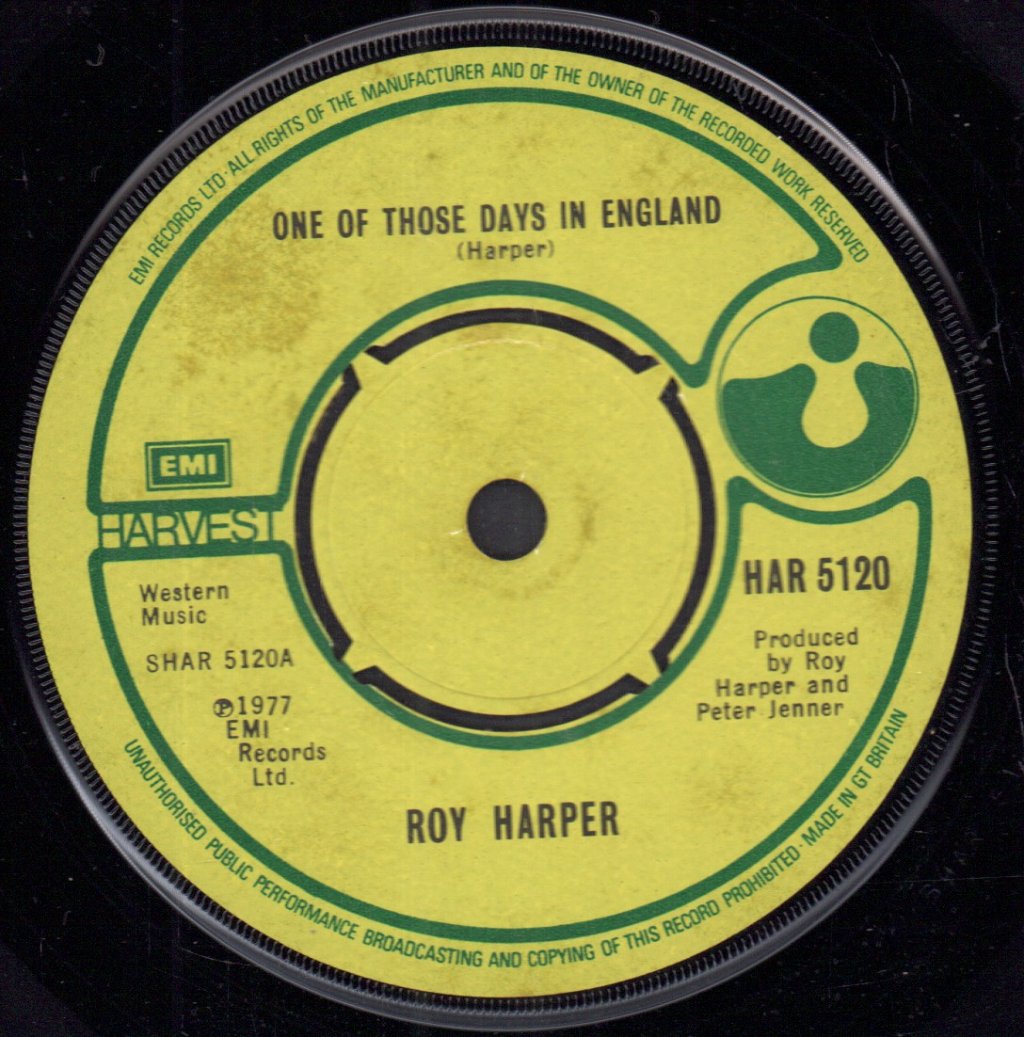 Roy Harper - One Of Those Days In England - 7 Inch