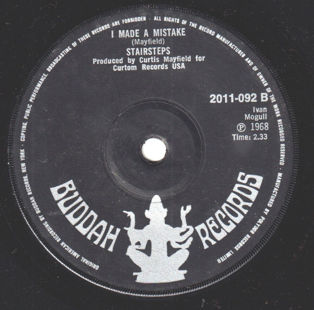 Stairsteps - Stay Close To Me - 7 Inch