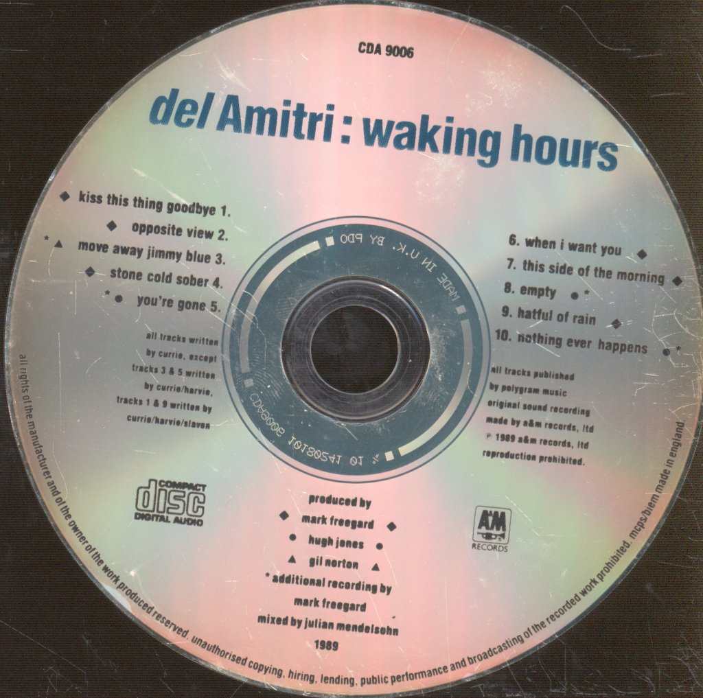 Del Amitri - Waking Hours - Cd