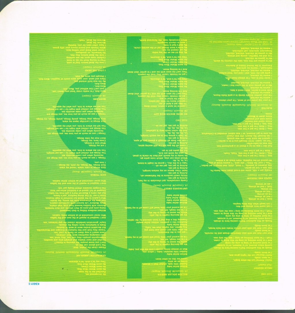 Alice Cooper - Billion Dollar Babies - Lp