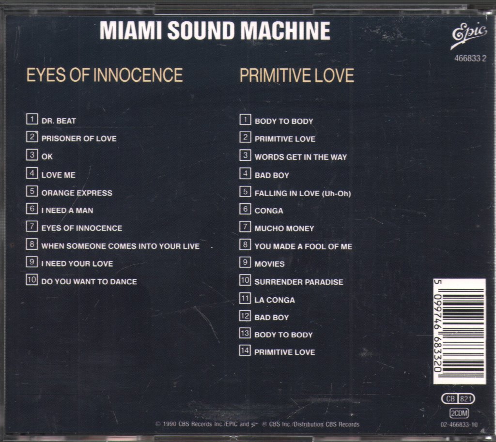 Miami Sound Machine - Eyes Of Innocence + Primitive Love - Cd Set