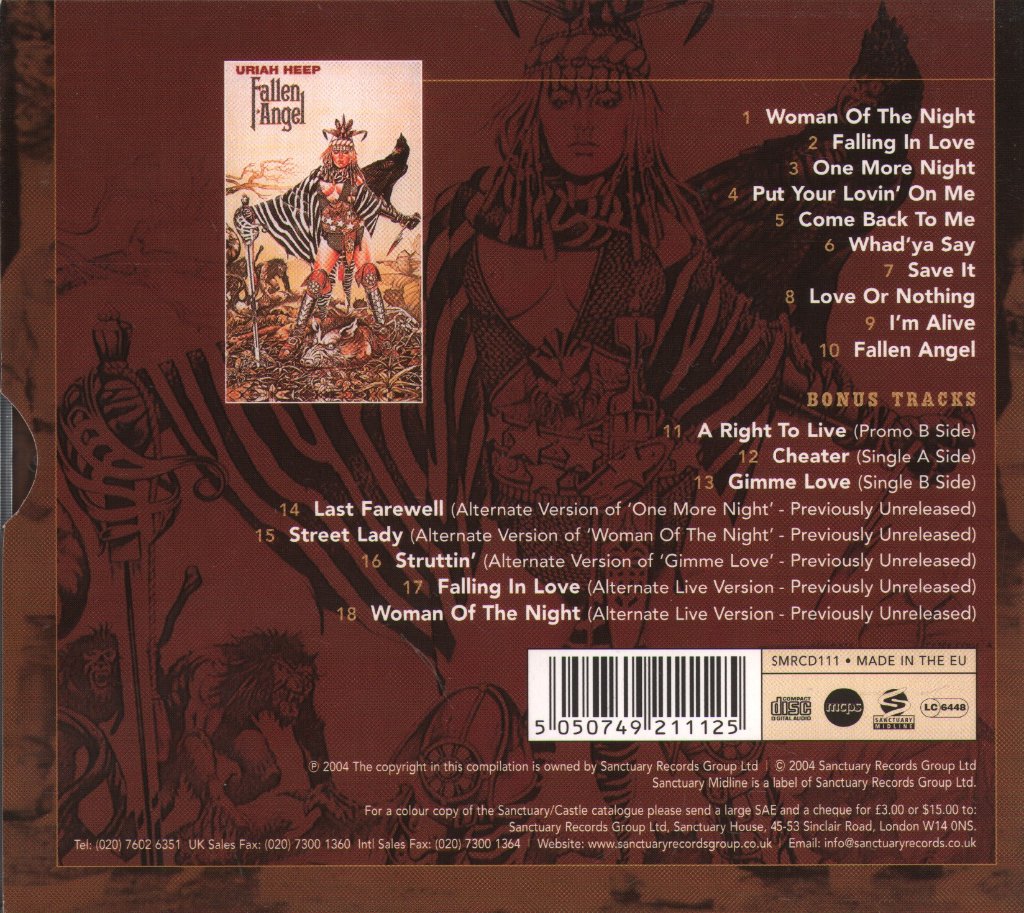 Uriah Heep - Fallen Angel - Cd