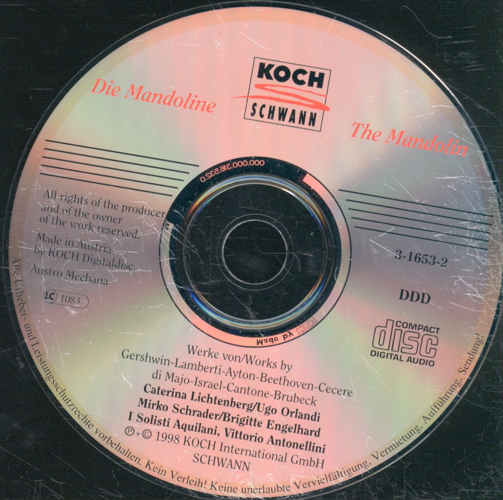 Caterina Lichtenberg, Ugo Orlandi - beethoven / Gershwin / Brubeck / Lamberti - Instruments In Concert: The Mandolin - Cd