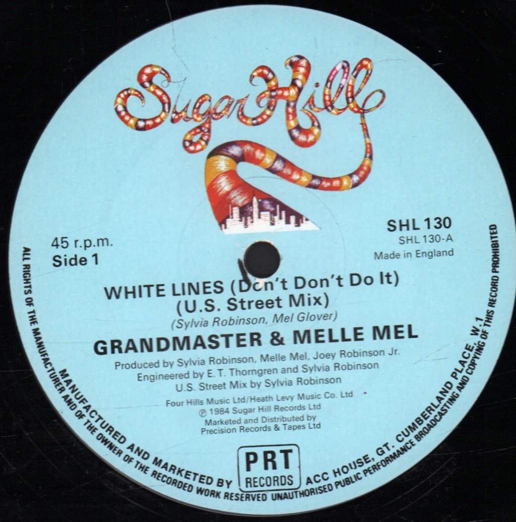 Grandmaster Melle Mel And The Furious Five - White Lines - 12 Inch