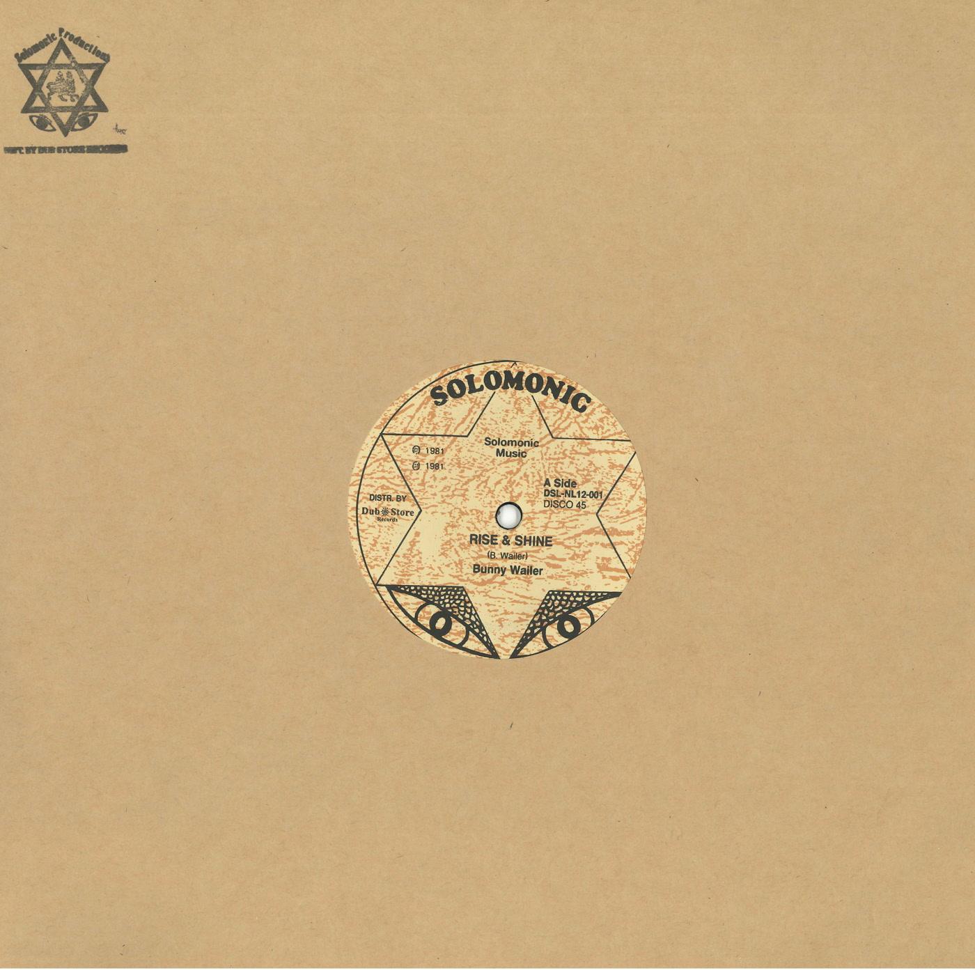 Bunny Wailer - Rise & Shine / Solomonic Dub - 12 Inch