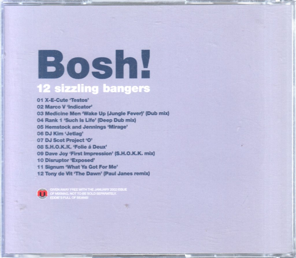 Eddie Halliwell - Bosh! 12 Sizzling Bangers - Cd