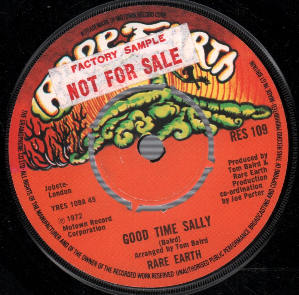 Rare Earth - Good Time Sally - 7 Inch