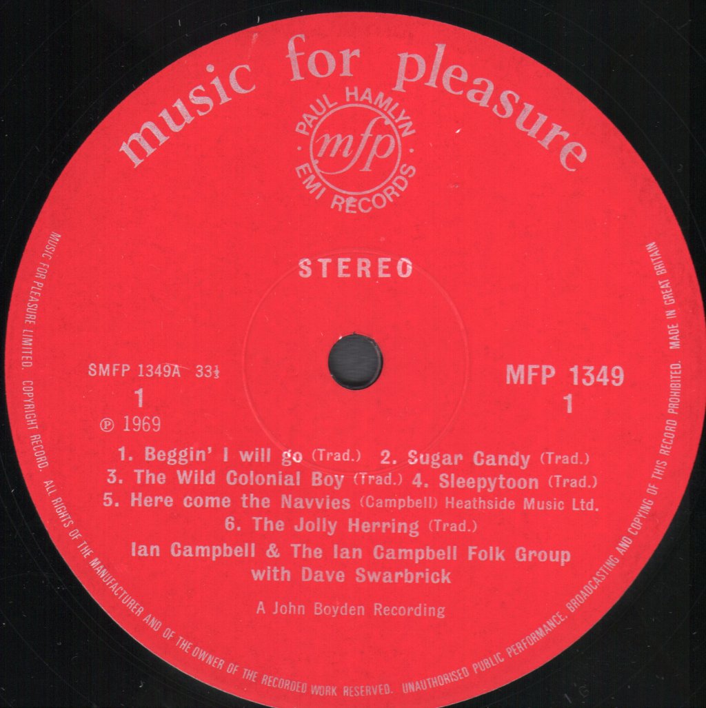 Ian Campbell Folk Group With Dave Swarbrick - Ian Campbell Folk Group With Dave Swarbrick - Lp