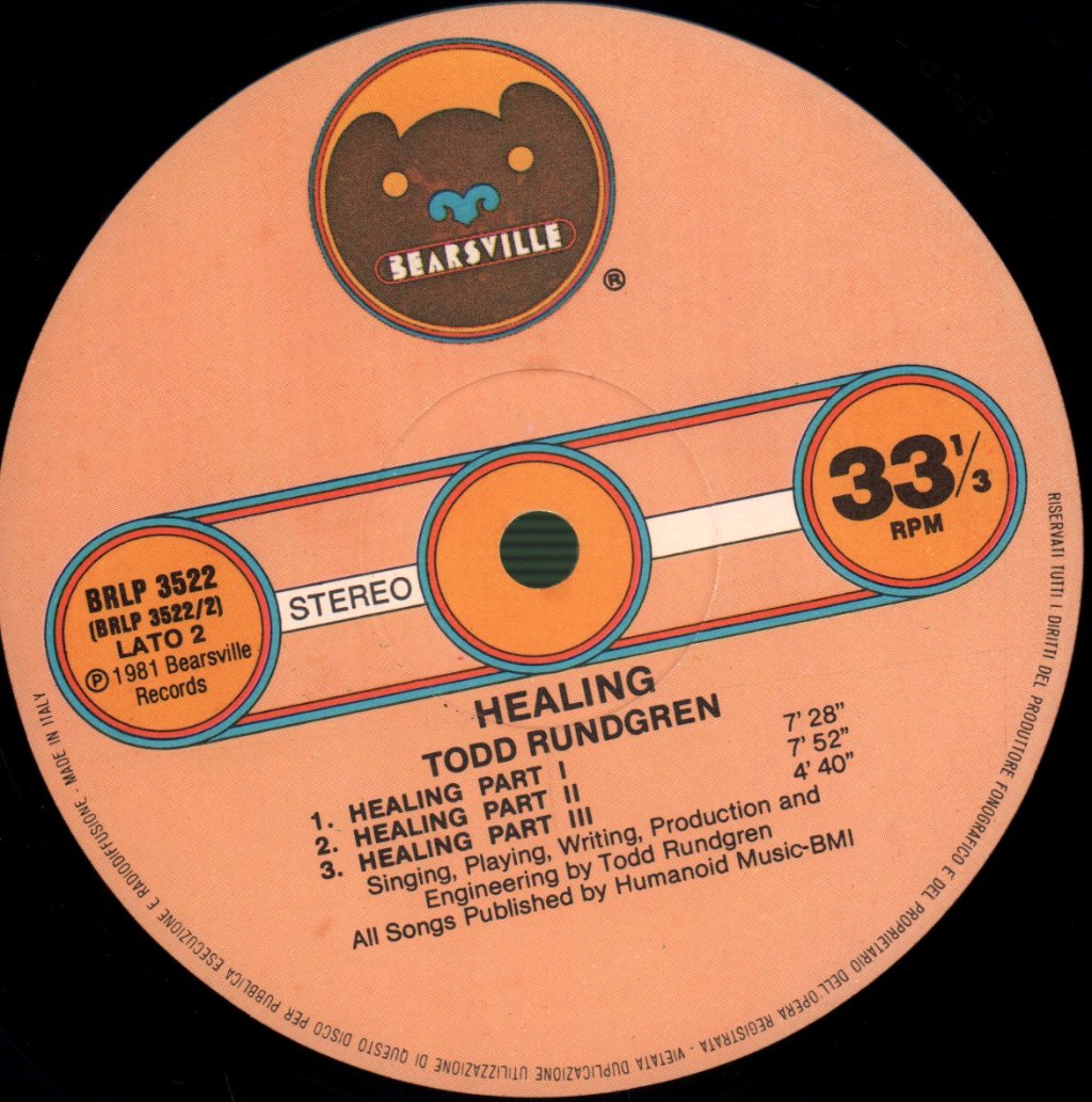 Todd Rundgren - Healing - Lp
