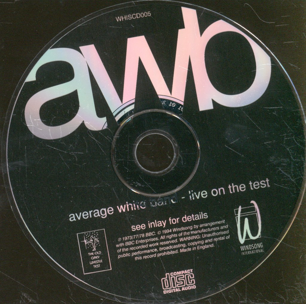 Average White Band - Live On The Test - Cd