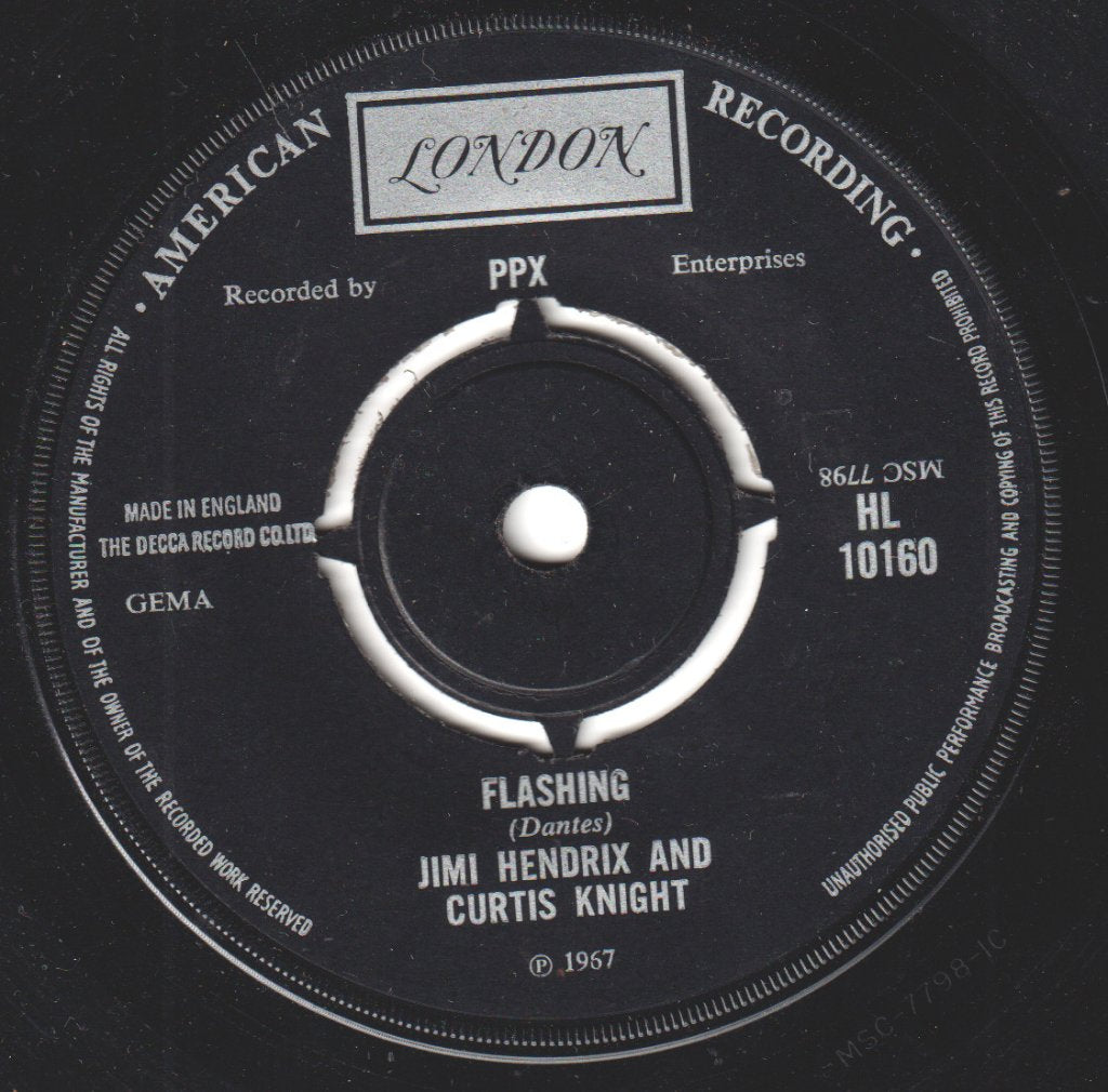 Jimi Hendrix With Curtis Knight - Hush Now - 7 Inch