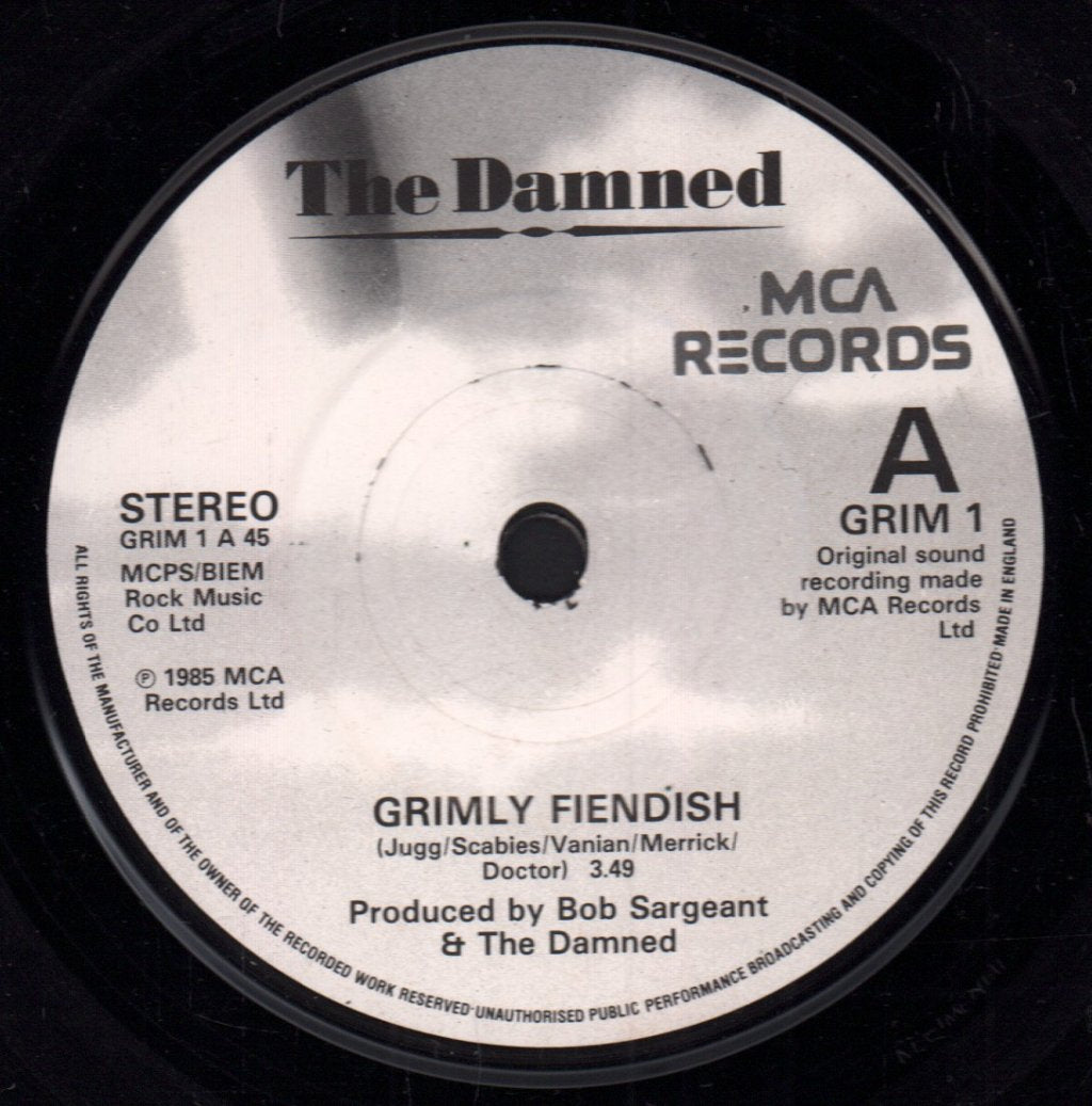 Damned (Punk) - Grimly Fiendish - 7 Inch