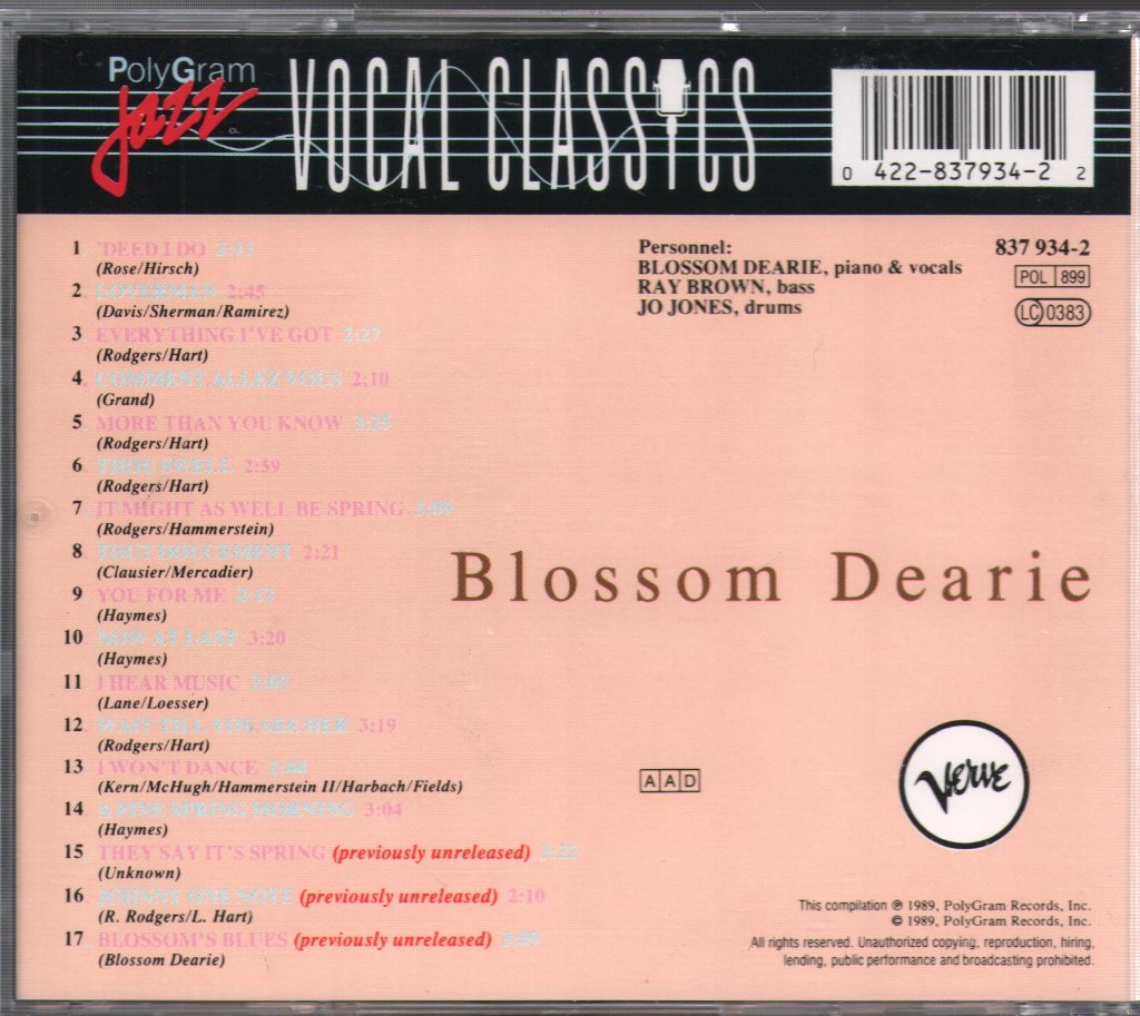 Blossom Dearie - Blossom Dearie - Cd