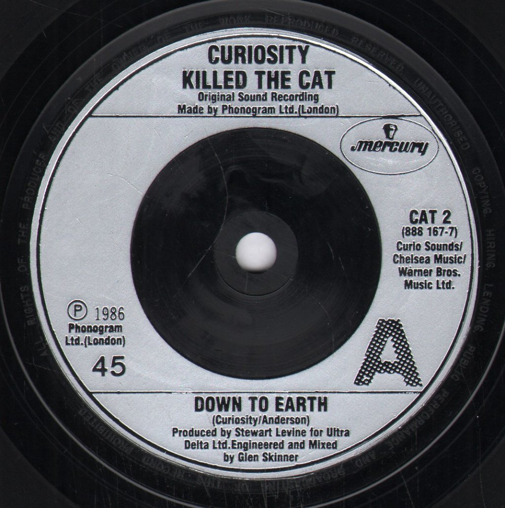 Curiosity Killed The Cat - Down To Earth - 7 Inch