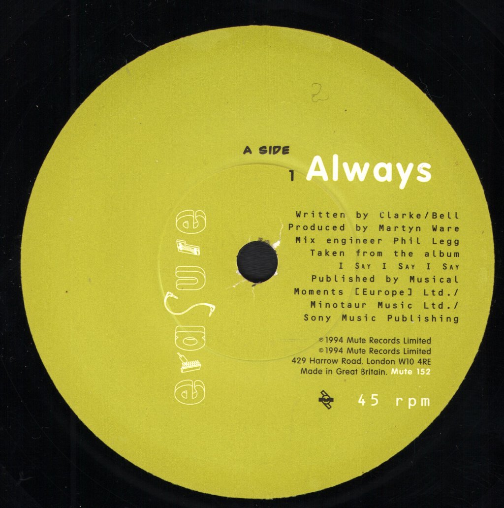 Erasure - Always - 7 Inch