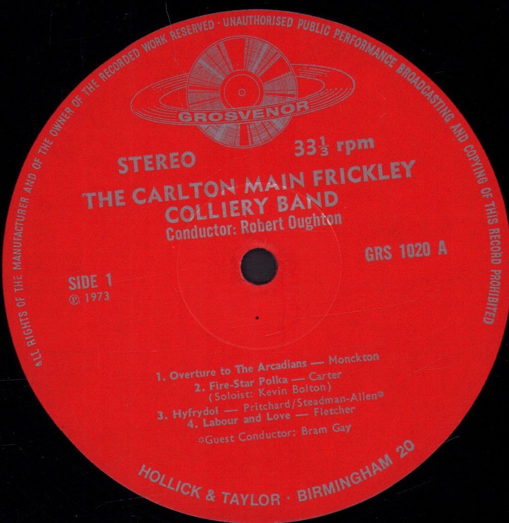 Carlton Main Frickley Colliery Band - Labour And Love - Lp