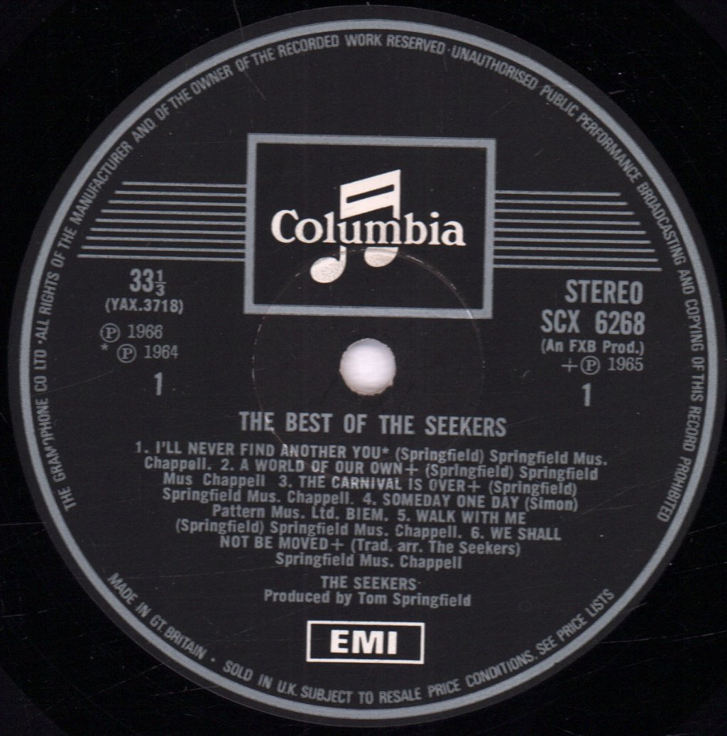 Seekers - Best Of - Lp