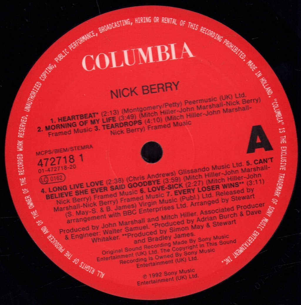 Nick Berry - Nick Berry - Lp