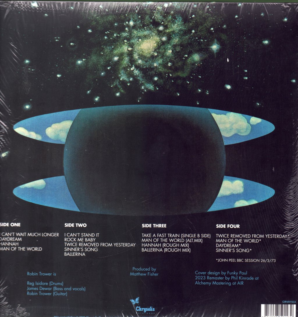 Robin Trower - Twice Removed From Yesterday - Double Lp