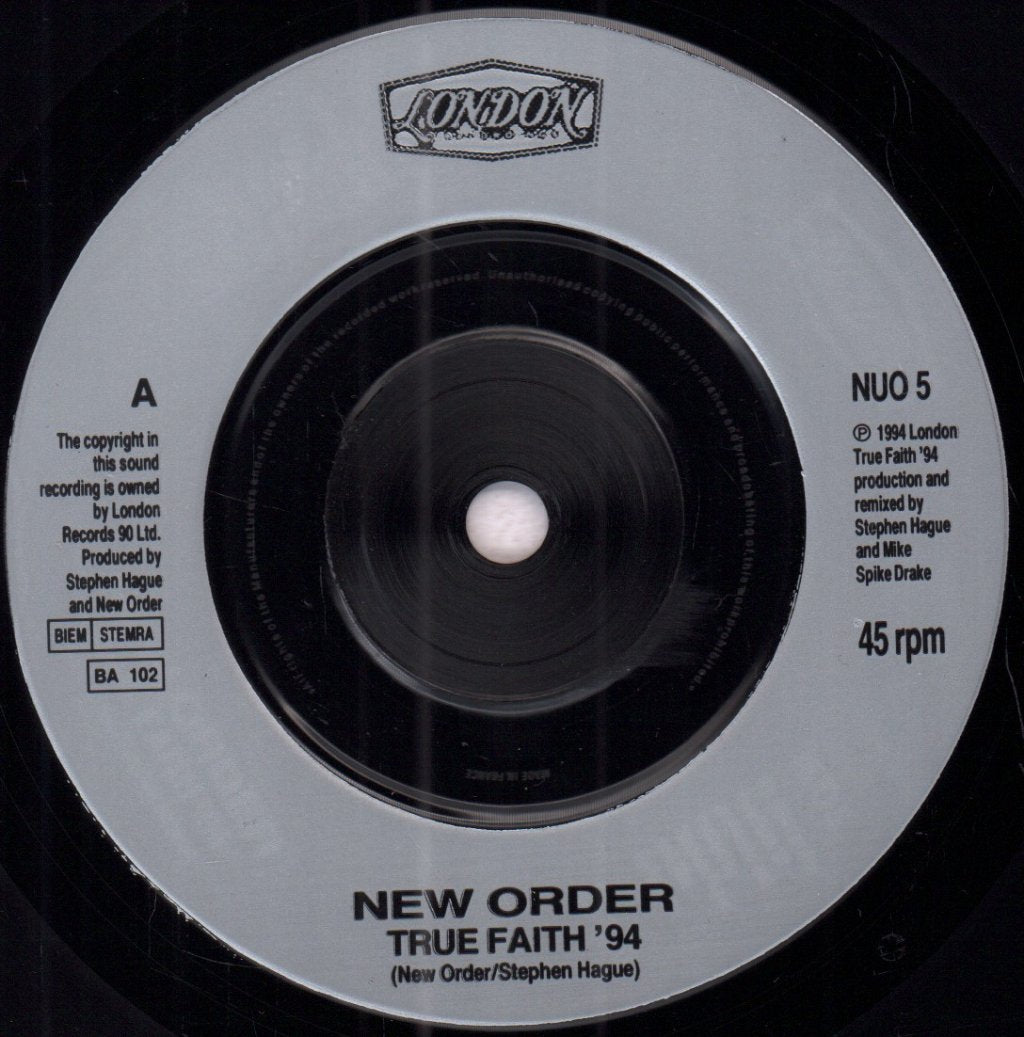 New Order - True Faith 94 - 7 Inch