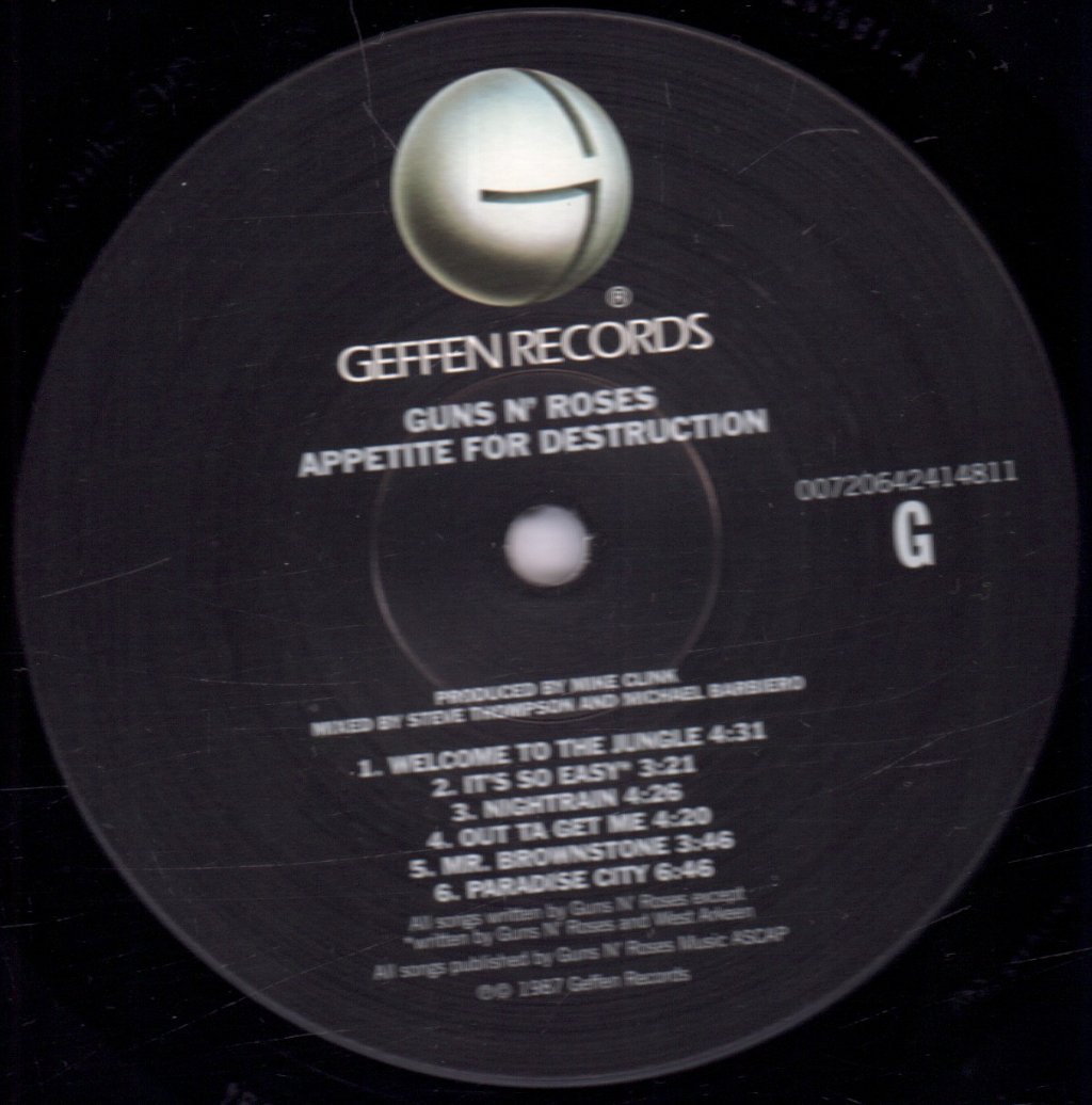 Guns N Roses - Appetite For Destruction - Lp