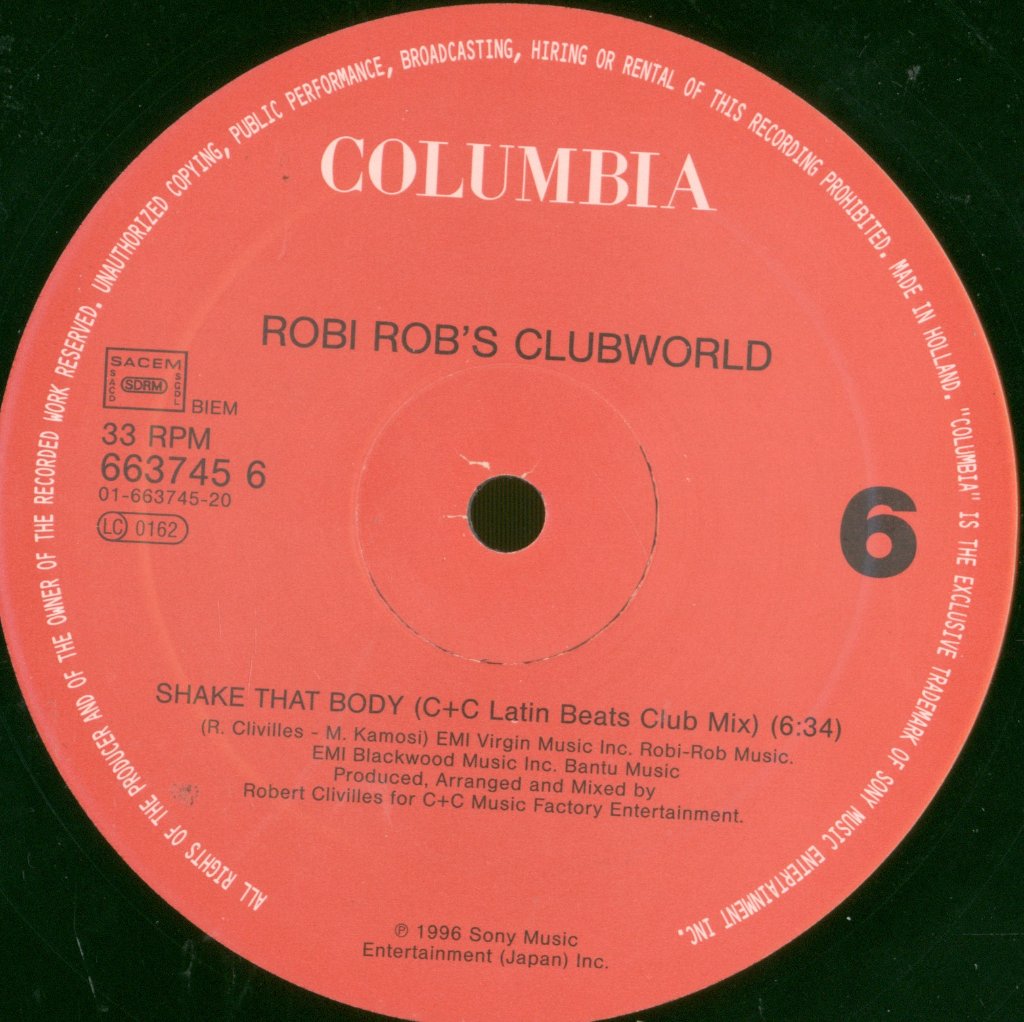 Robi Rob's Clubworld - Shake That Body - Triple 12 Inch