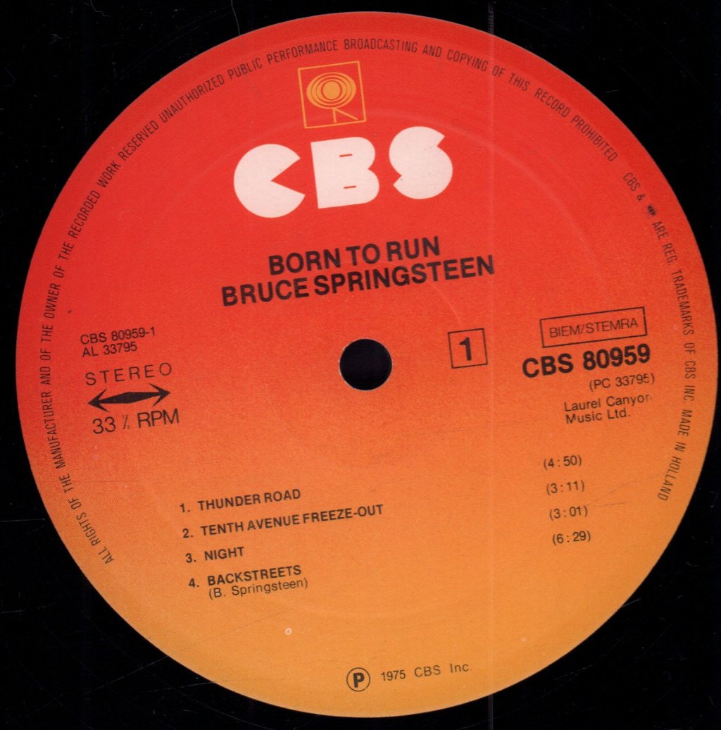 Bruce Springsteen - Born To Run - Lp