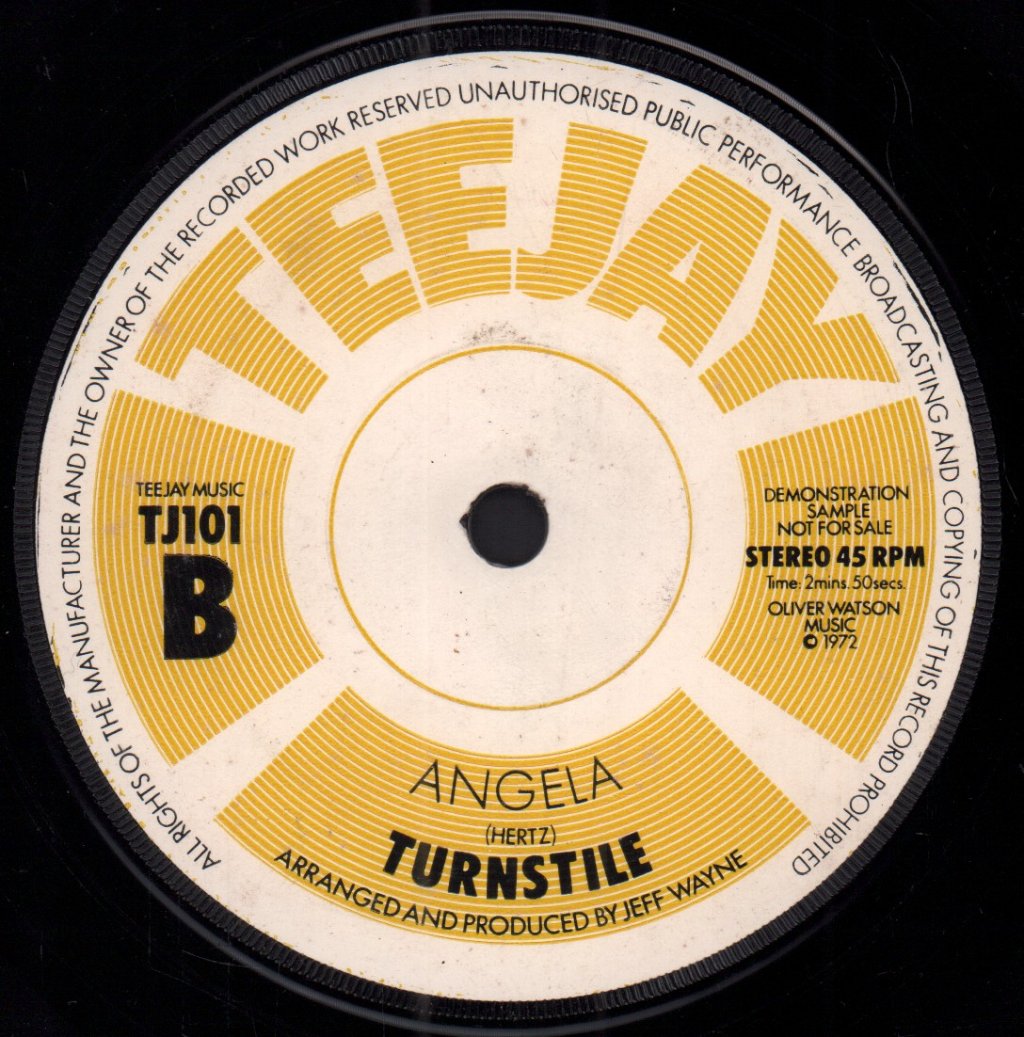turnstile / jeff wayne - look now - 7 Inch