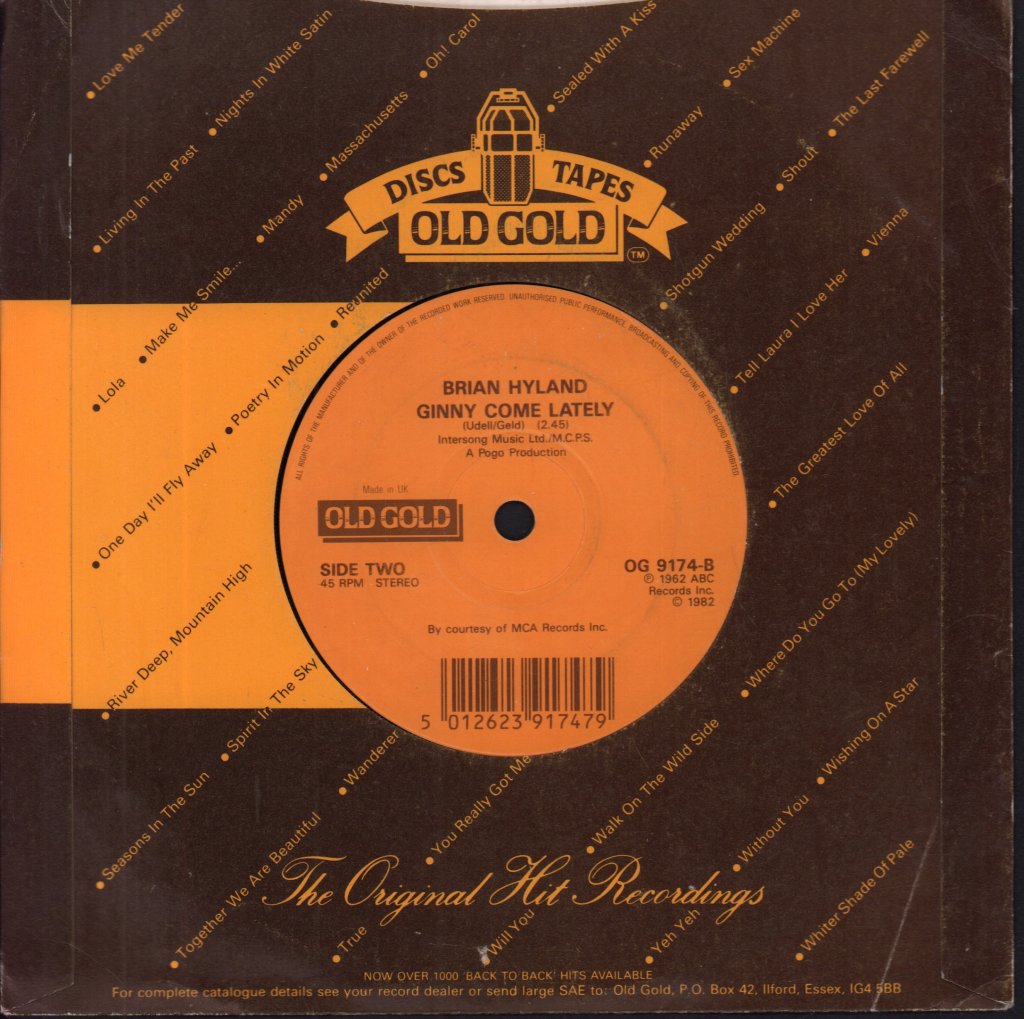 Brian Hyland - Sealed With A Kiss - 7 Inch