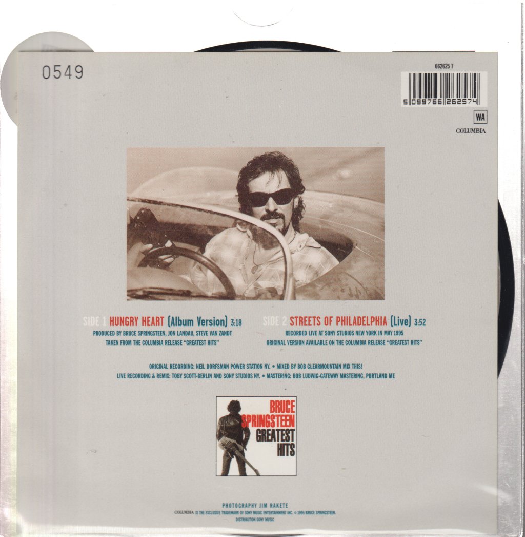 Bruce Springsteen - Hungry Heart - 7 Inch