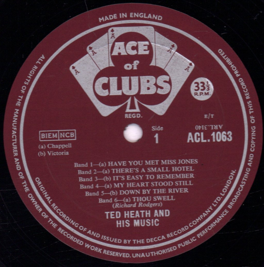 Ted Heath And His Music - Richard Rogers' Hits - Lp