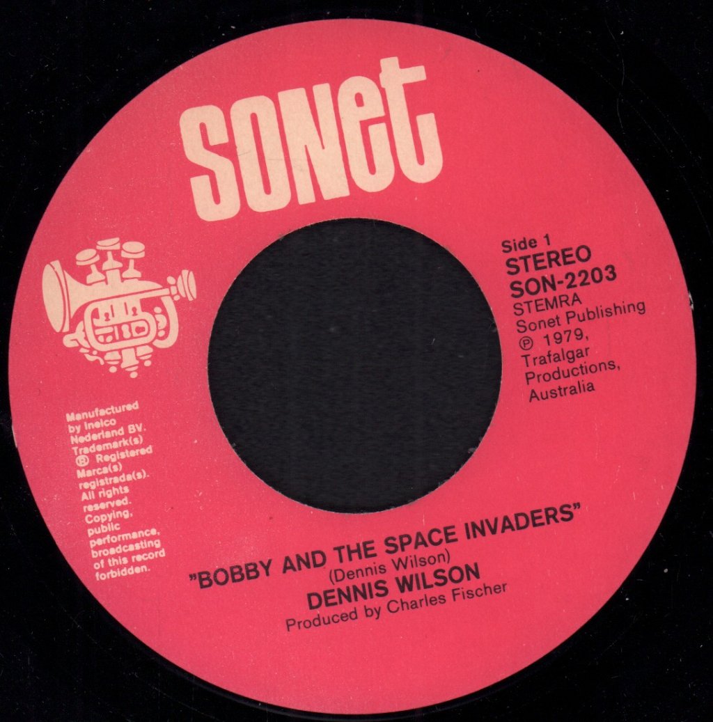 Dennis Wilson (Aussie Artist) - Bobby & The Space Invaders - 7 Inch