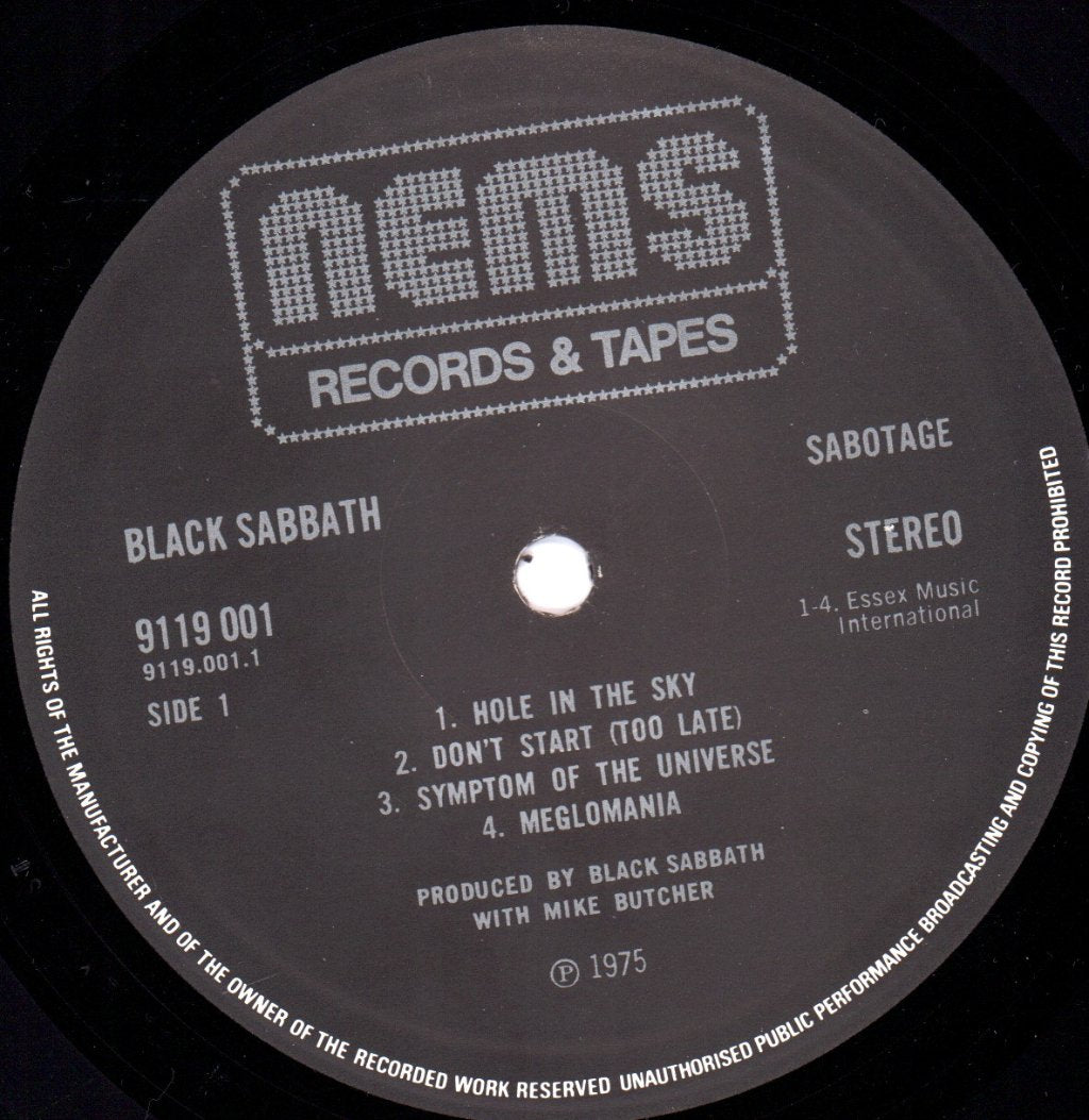 Black Sabbath - Sabotage - Lp