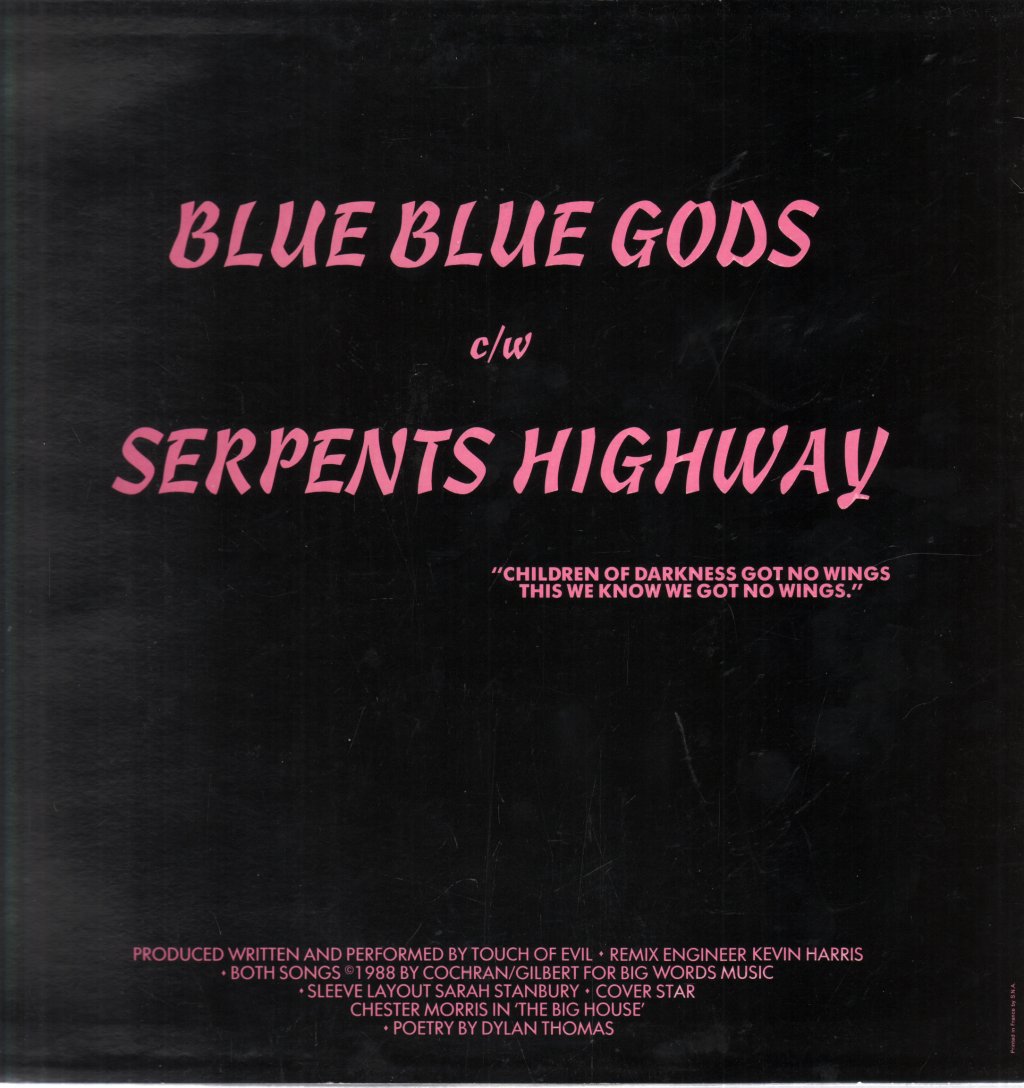 Touch Of Evil - Blue Blue Gods - 12 Inch