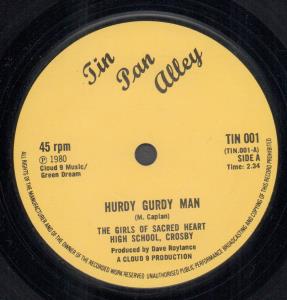 Girls Of Sacred Heart High School Crosby - Hurdy Gurdy Man - 7 Inch