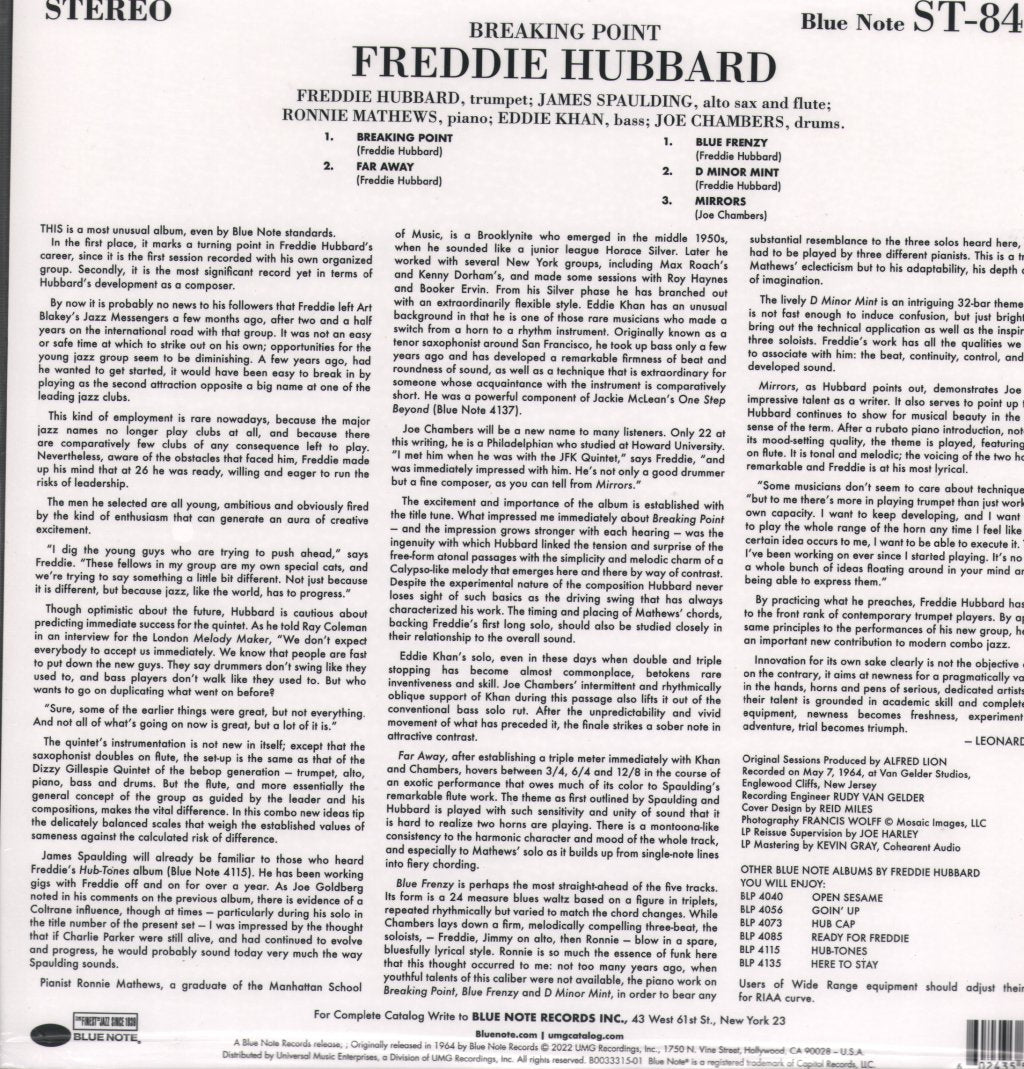 Freddie Hubbard - Breaking Point - Lp