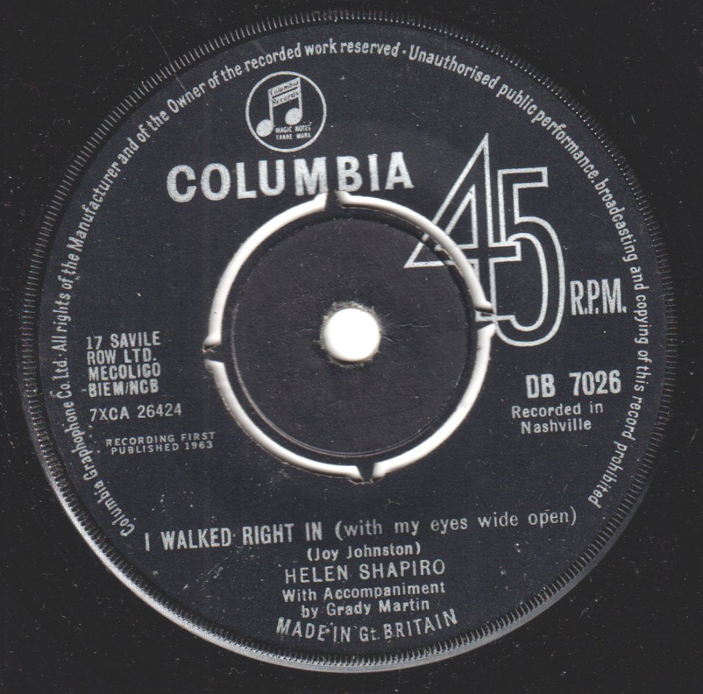 Helen Shapiro - Woe Is Me - 7 Inch