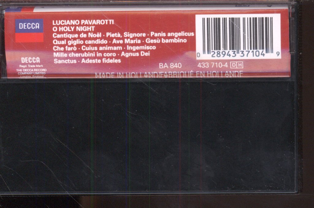 Luciano Pavarotti, National Philharmonic Orchestra - O Holy Night - Cassette